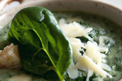 Velvety Parmesan Spinach Soup: A Comforting Delight