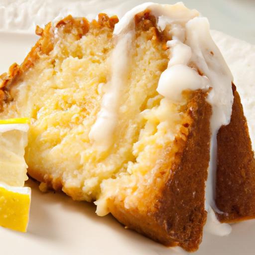 Zesty Delight: Exploring Lemon Cake with Luscious Pudding
