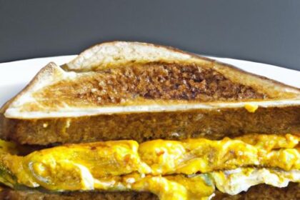 Start Your Morning Right with a Cheesy Egg Sandwich Delight