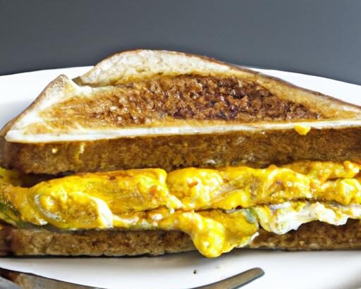 Start Your Morning Right with a Cheesy Egg Sandwich Delight
