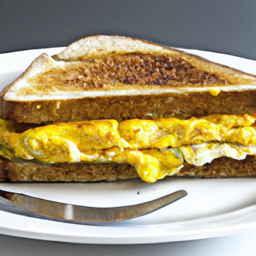 Start Your Morning Right with a Cheesy Egg Sandwich Delight