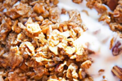Crunchy Homemade Granola with Milk: A Perfect Morning Boost