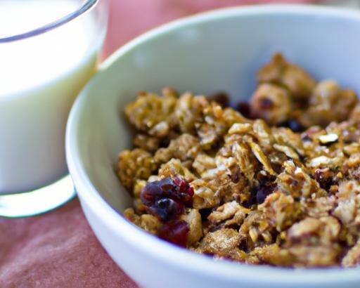 Crunchy Homemade Granola with Milk: A Delightful Breakfast