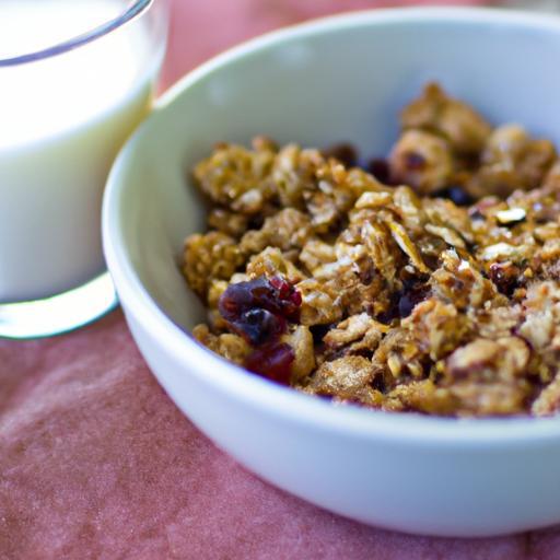 Crunchy Homemade Granola with Milk: A Delightful Breakfast