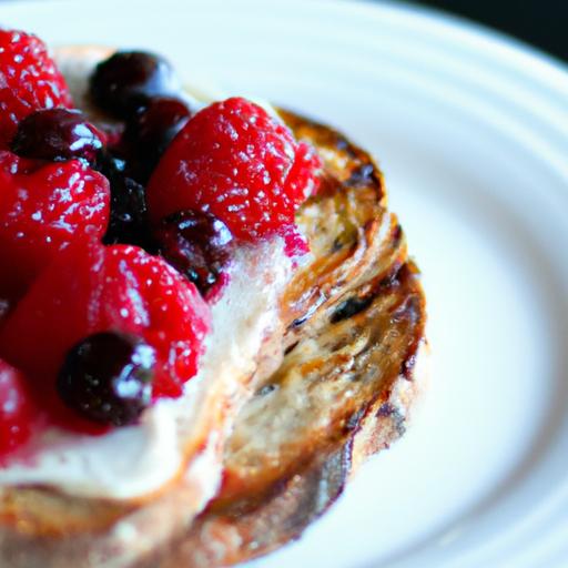 Berry Bliss: Cream cheese Toast for a Fresh Start
