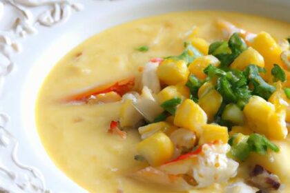 Crab and Sweet Corn Soup: A Savory Blend of Coastal Flavors