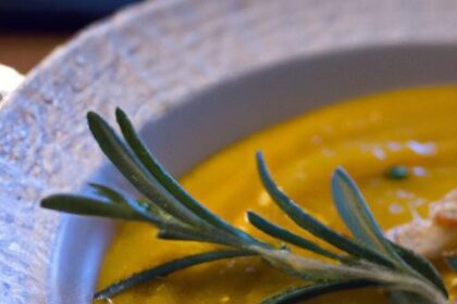 Golden Comfort: Roasted Pumpkin Soup with Browned Butter & Sage