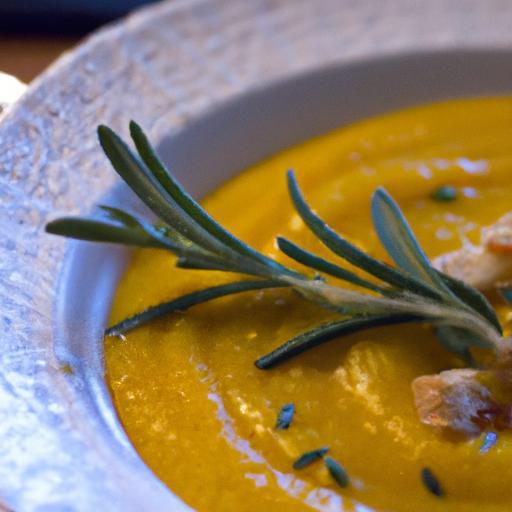 Golden Comfort: Roasted Pumpkin Soup with Browned Butter & Sage