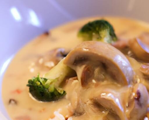 Creamy Chicken and Rice Delight with Mushroom Soup Twist