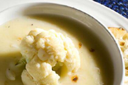 Velvety Cheesy Cauliflower Soup: Comfort in a Bowl