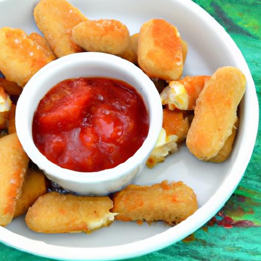 Crispy air Fryer Mozzarella Sticks: A ‍Cheesy ‍Delight