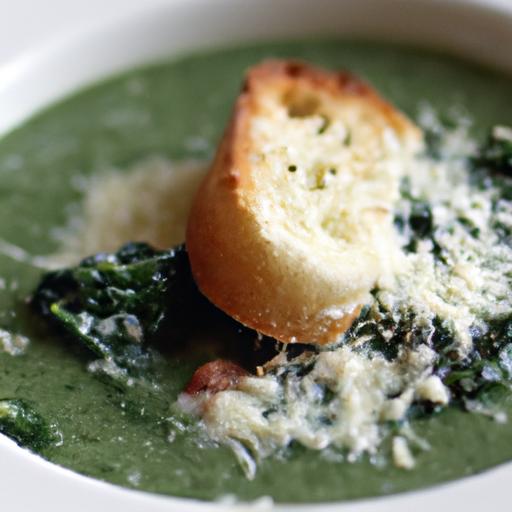 Velvety Parmesan⁣ Spinach Soup: ⁣A Creamy Comfort Classic