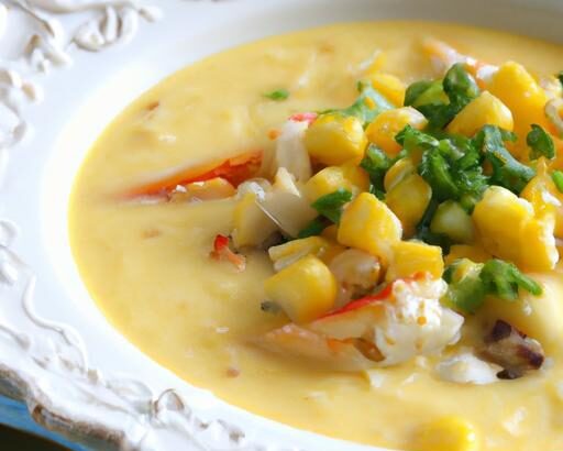Crab and Sweet Corn Soup: A Savory Blend of Coastal Flavors