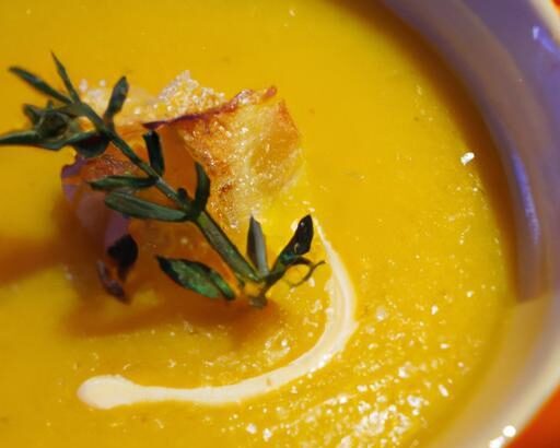 Golden Harvest: Roasted Pumpkin Soup with Browned Butter & Sage