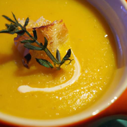 Golden Harvest: Roasted Pumpkin Soup with Browned Butter & Sage
