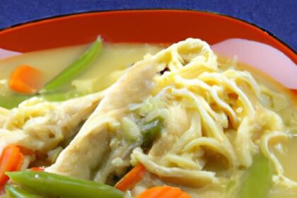 Velvety Creamy Chicken Noodle Soup Made Easy in Slow Cooker