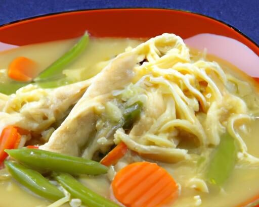 Velvety Creamy Chicken Noodle Soup Made Easy in Slow Cooker