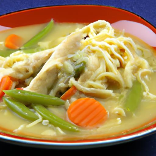 Velvety Creamy Chicken Noodle Soup Made Easy in Slow Cooker