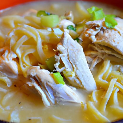 Velvety Slow Cooker creamy Chicken Noodle Soup Recipe