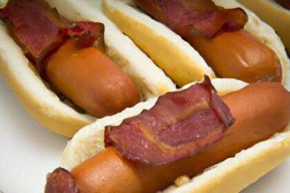 Crispy Air Fryer Bacon-Wrapped Hot Dogs: A Tasty Delight