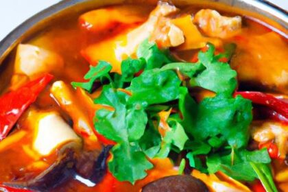 Savor the Fiery Flavors of Szechuan Hot Pot Soup Delight