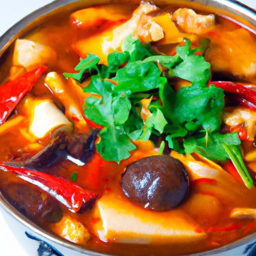 Savor the Fiery Flavors of Szechuan Hot Pot Soup Delight