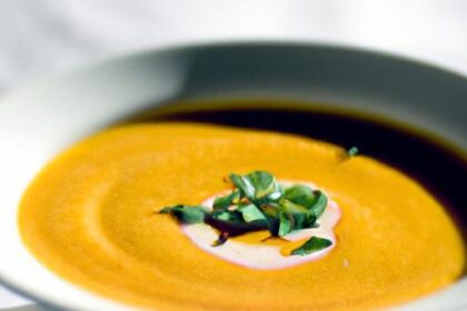 Zesty Carrot Soup with Crystallized Ginger: A Flavor Twist