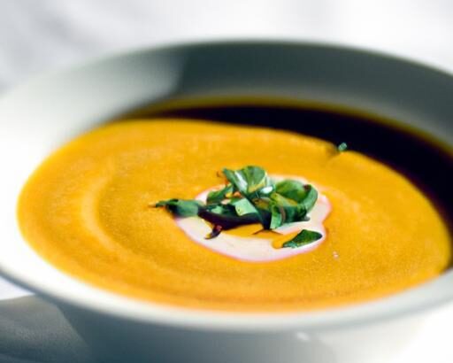 Zesty Carrot Soup with Crystallized Ginger: A Flavor Twist