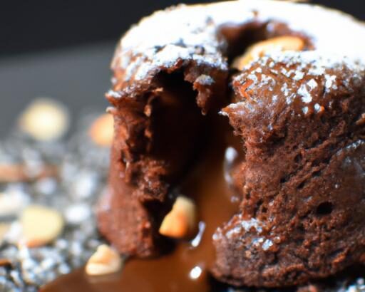 Molten Lava Cake Bacio: Decadent Fusion of Chocolate & Hazelnut