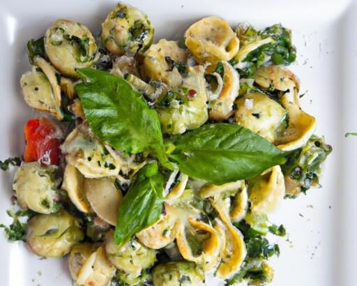 Tortellini Pasta Salad with Fresh Basil Pesto Bliss