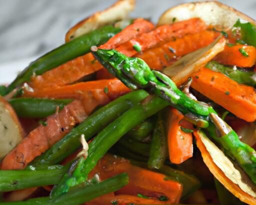 Crispy Air Fryer Roasted Green Beans & Carrots Delight