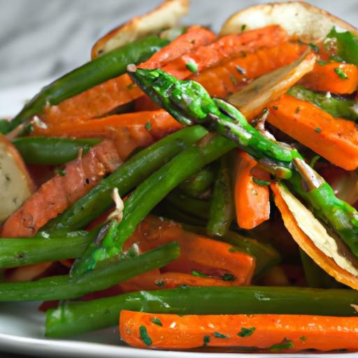 Crispy Air Fryer Roasted Green Beans & Carrots Delight
