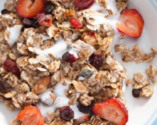 Crunchy Homemade Granola with Milk: A Healthy Morning Boost