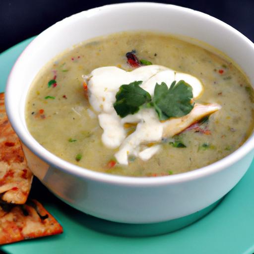Warm Up with Zesty and Creamy Chicken poblano Soup