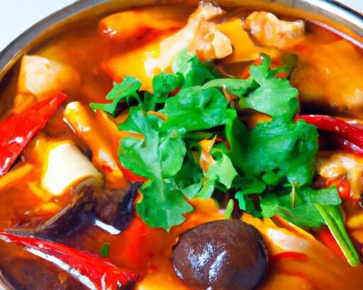 Savor the Fiery Flavors of Szechuan Hot Pot Soup Delight