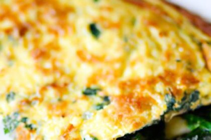 Wholesome Spinach and Feta Omelette: A Nutritious Delight