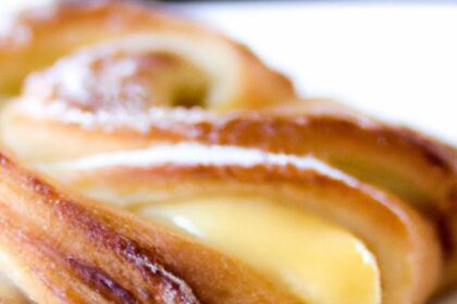 Heavenly Vanilla Bean Custard Danish: A Sweet Delight