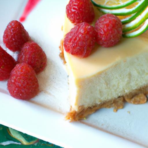 Zesty Lemon Raspberry Swirl Cheesecake Recipe Delight