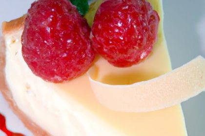 Zesty Lemon Raspberry Swirl Cheesecake: A Delectable Delight