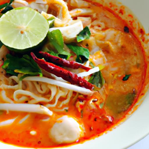Tom Yum Noodle Soup: A Zesty thai Delight to Savor