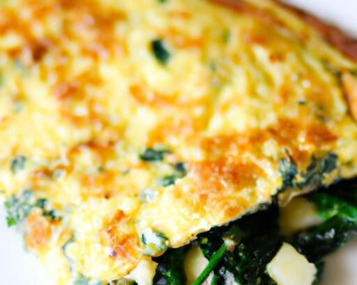 Wholesome Spinach and Feta Omelette: A Nutritious Delight