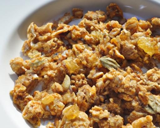 Crunchy Homemade Granola with Milk: A Nutritious Delight