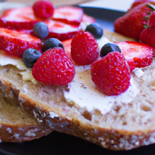 Berry Bliss: Elevate Your Toast with Cream Cheese Magic