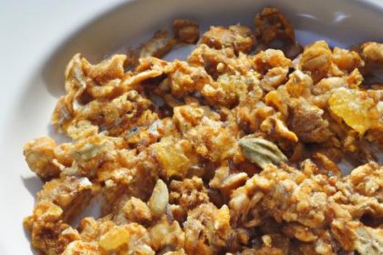 Crunchy Homemade Granola with Milk: A Nutritious Delight