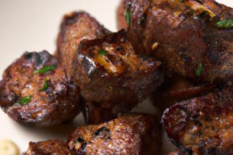 Crispy Garlic Butter Steak Bites: Air Fryer Perfection